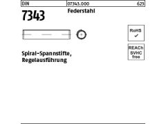 1000 x Spiral-Spannstifte DIN 7343 Federstahl 2,5x12 (blank/schwarz)