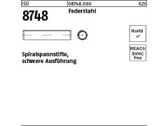 500 x Spiralspannstifte ISO 8748 Federstahl 4x26 (blank/schwarz)
