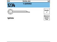 1000 x Splinte ISO 1234 1.4300 10 Edelstahl A2