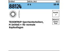 1000 x TECKENTRUP-Sperrkantscheiben SKM 5 Edelstahl A4