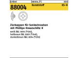 1000 x Zierkappen Abdeckkappen f&uuml;r Senkschrauben &Oslash;3,5-5,0 Kreutzschlitz H2 dunkelbraun RAL 8014