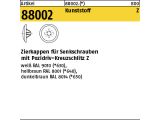 1000 x Zierkappen Abdeckkappen f&uuml;r Senkschrauben &Oslash;5,0-6,0 Kreutzschlitz Z3 dunkelbraun RAL 8014