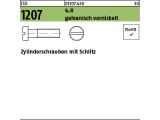 2000 x Zylinderschrauben ISO 1207 4.8 M3 x 8 vernickelt