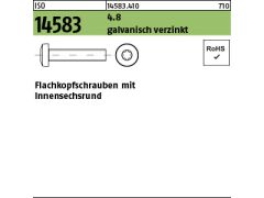 200 x Flachkopfschrauben ISO 14583 4.8 M3x4 -T10 verzinkt