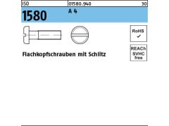 200 x Flachkopfschrauben ISO 1580 M3 x 20 Edelstahl A4