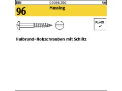 200 x Holzschrauben DIN 96 Messing 4,5x50