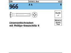 200 x Linsensenkschrauben DIN 966 M6 x 25 -H Edelstahl A4