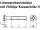 200 x Linsensenkschrauben ISO 7047 M8 x 30 - H Edelstahl A2