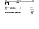 200 x Sechskant-Holzschr. DIN 571 Stahl 6 x 50