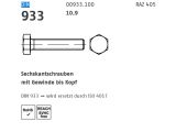 Schn&auml;ppchenartikel - 200 x Sechskantschrauben DIN 933 10.9 M10 x 12