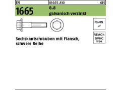 200 x Sechskantschrauben EN 1665 8.8 M8 x 30 verzinkt