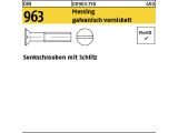 200 x Senkschrauben mit Schlitz DIN 963 Messing M6 x 10...
