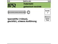 200 x Spannstifte ISO 8752 Federstahl 4x12 verzinkt