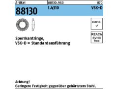 200 x Sperrkantringe 1.4310 VSKD 16 (blank/schwarz)