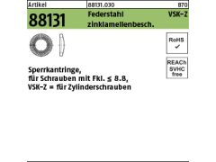 200 x Sperrkantringe Federstahl VSKZ 16 Zinklamellen