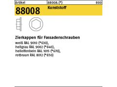 200 x Zierkappen Abdeckkappen Ø 19  für Fassadenschr. mit SW3/8 Zoll weiß RAL 9010
