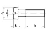 200 x Zylinderschrauben mit Schlitz DIN 84 Messing M4x25