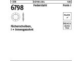 2000 x F&auml;cherscheiben DIN 6798 Federstahl Form I 6,4