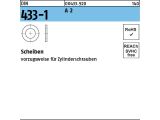 2000 x Scheiben DIN 433 -1 4,3 Edelstahl A2