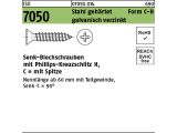 2000 x Senk-Blechschr. ISO 7050 Form C-Spitze H 2,2 x 16...