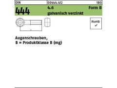 25 x Augenschrauben DIN 444 4.6 Form B M10x70 verzinkt