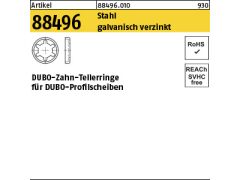 25 x DUBO-Zahntellerring für Profilscheibe Typ Nr. 422 Stahl verzinkt