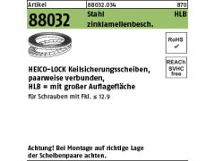 25 x Keilsicherungsscheiben Heico-Lock breit 28,4x48,5x6,7 Zinklamellen