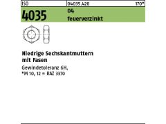 25 x niedrige Sechskantmu. ISO 4035 Kl.4 M27 feuerverzinkt