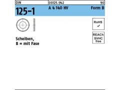 25 x Scheiben DIN 125 140 HV B 25 Edelstahl A4