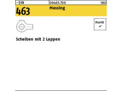 25 x Scheiben DIN 463 Messing 23