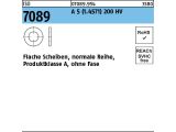 25 x Scheiben ISO 7089 M20 (21x37x3) 200 HV Edelstahl A5