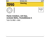 25 x Scheiben ISO 7090 M22 (23x39x3) Messing