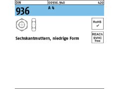 25 x Sechskantmuttern DIN 936 M14 Edelstahl A4