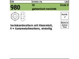 25 x Sechskantmuttern DIN 980 10 V M22 verzinkt