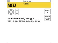25 x Sechskantmuttern ISO 4032 M24NiSi (Kupfer)