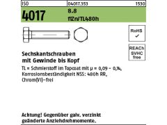 25 x Sechskantschrauben ISO 4017 8.8 M20 x 65 Zinklammellen