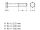 25 x Sechskantschrauben ISO 8765 8.8 M16x1,5x160 verzinkt