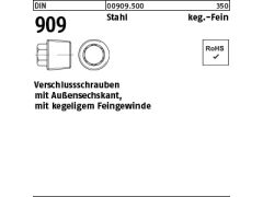 25 x Verschlußschrauben DIN 909 Stahl M18 x 1,5 (blank/schwarz)