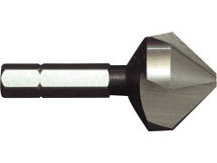 Kegelsenker HSS-G 90° 3schn. 1/4" 6kt Schaft 10,4 mm