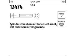 25 x Zylinderschrauben ISO 12474 12.9 M16x1,5x130