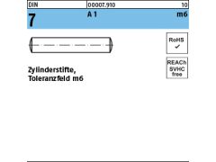 200 x DIN 7 Zylinderstifte, m6 - 6x24 Edelstahl A1