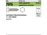 250 x 6-kt Blechschr. DIN 7976 C (Spitze) 6,3 x 25 verzinkt