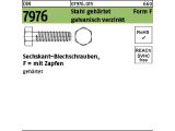 250 x 6-kt Blechschr. DIN 7976 F (Zapfen) 4,8x22 verzinkt