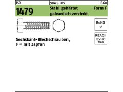 250 x Blechschrauben ISO 1479-F 6,3 x 25 verzinkt