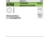 250 x Fächerscheiben DIN 6798 Federstahl Form A 10,5...