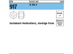 250 x Sechskant-Hutmuttern DIN 917  M8 Edelstahl A1/A2
