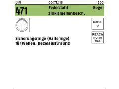 250 x Sicherungsringe DIN 471 Federstahl 30 x 1,5 Zinklamellen