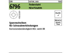 250 x Spannscheiben DIN 6796 Federstahl 12 Zinklammellen