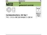 5 x Sechskantmuttern ISO 4032 10 M42 verzinkt