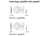 50 x Federringe DIN 128 Federstahl B 30  mech. verzinkt